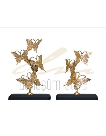 Kelebek Dekoratif Set Gold