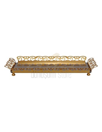 Sarmaşık S Tepsi Küçük Gold