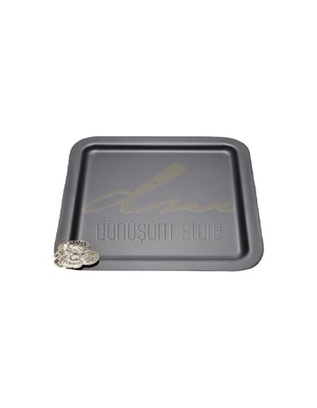 Gül Aksesuarlı Tepsi (20x20)